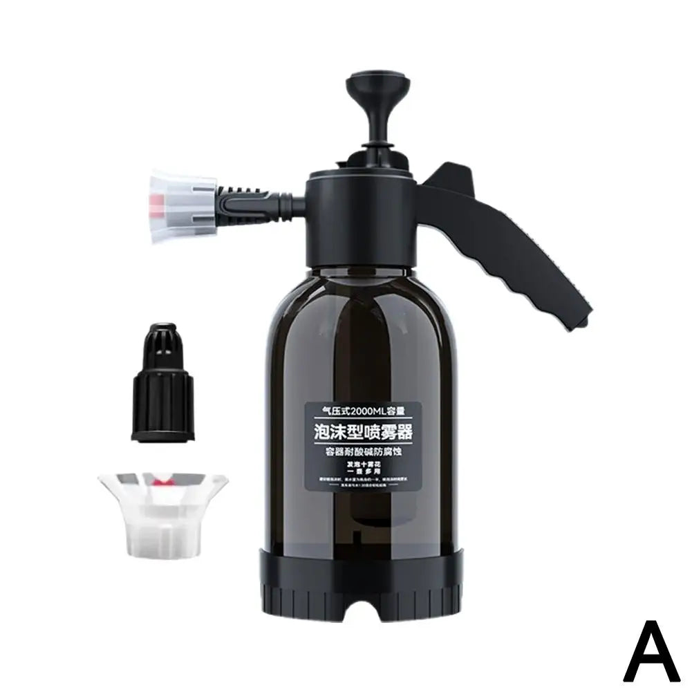 2L Handheld Foam Sprayer for Car High Pressure Hand Pump  With Pressure Relief Valve Car Wash Spray Bottle Window Cleaning Tools