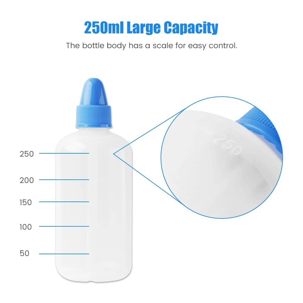 250ml Nose Wash Cleaner Nasal Irrigator Rinse Bottle Nose Protector Avoid Allergic Rhinitis Adults Children Neti Pot Health Care