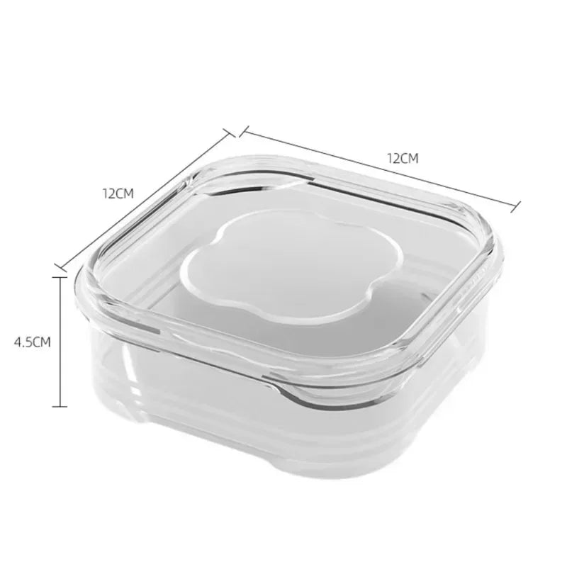1/10PC Small Food Preservation Boxes Refrigerator Frozen Meat Vegetable Fresh-Keeping Box Transparent Kitchen Sealed 2030