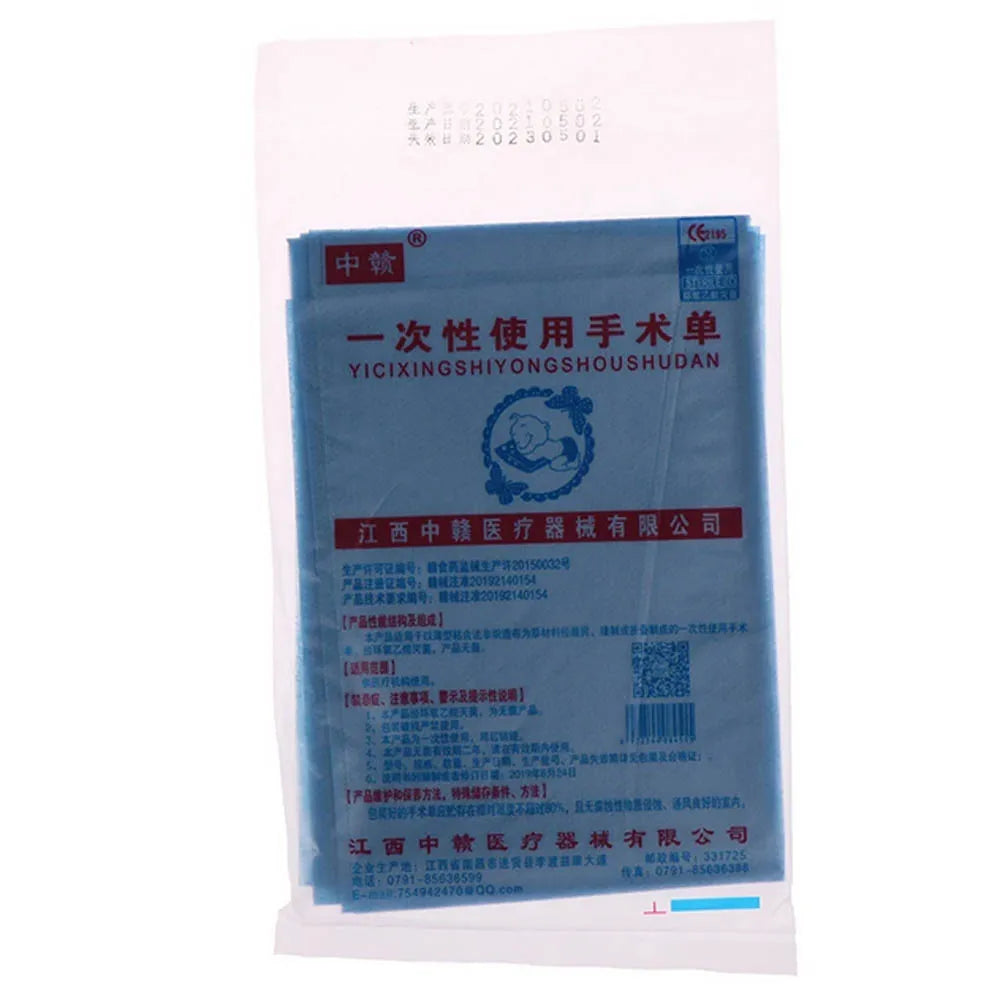 40pc/Bag 50x60cm Disposable Surgical Drapes Surgical Sheet Blue Surgical Towel Non-woven Sterile Waterproof Sheet