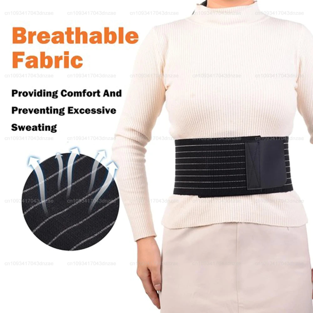 Premium Umbilical Hernia Belt Abdominal Binder with Hernia Support Pad, Navel Ventral Epigastric Incisional Belly Button Hernias