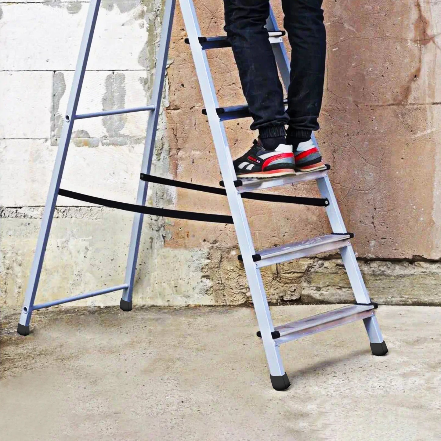 2 Pcs Non Ladder Feet Rubber Covers 2X4cm Foot Pads for Home Stairs Foldable Step Ladder Anti skid Floor