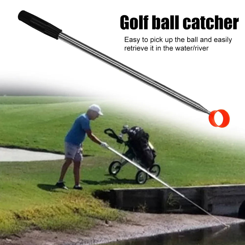 9ft/12ft Comfortable Handle Golf Ball Pickup Stainless Steel Extandable Golf Ball Picker Portable Golf Accessories
