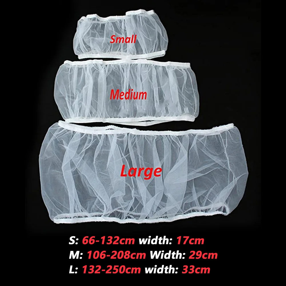 Bird Cage Cover Nylon Mesh Parrot Catcher Bird Supplies Cage Cover Airy Mesh Net Easy Cleaning Seed Catcher Accessory