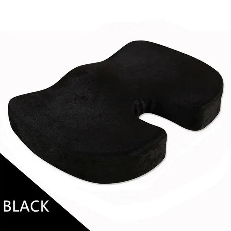 1-2pcs Orthopaedic Memory Foam Seat Cushion Support Back Pain Chair Pillow Car Coccyx