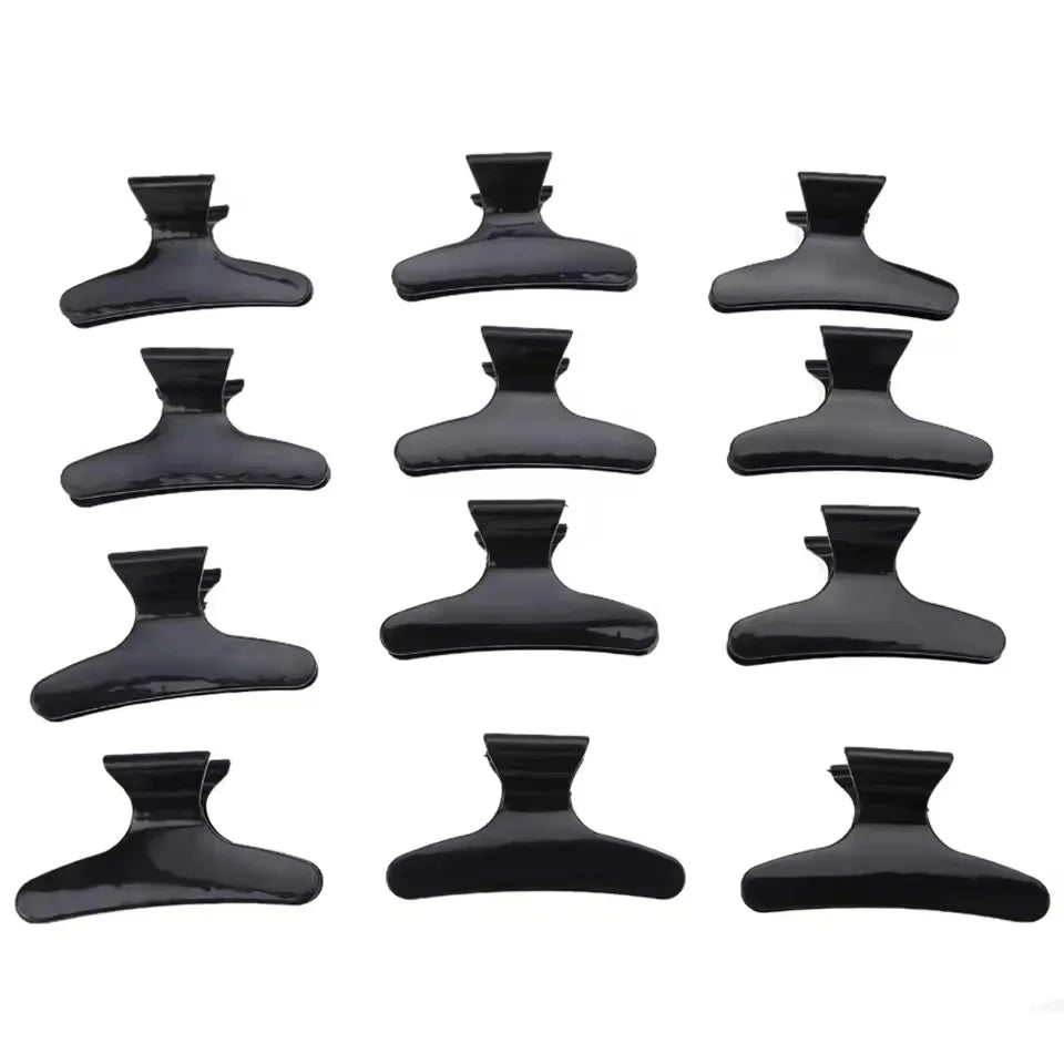 12PCS Beauty Salon Seamless Hairpin Professional Hair Clips Barber Home DIY Alligator Hair Clip Hair Styling Tools