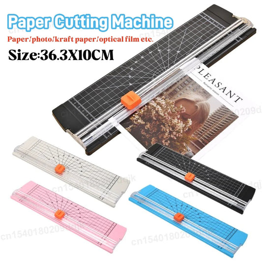 Office A4 Guillotine Paper Cutter with Automatic Security Safe Guard for Coupon Craft Paper Lightweight Cutting Mat Machine
