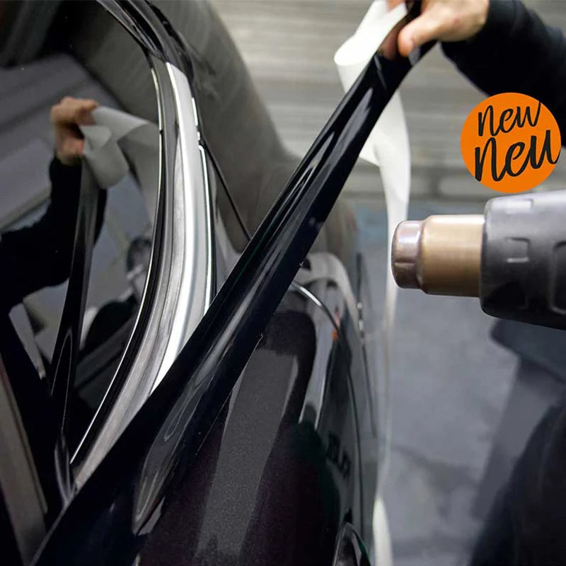 Piano Black Glossy Vinyl Wrap Film Gloss Black Self Adhesive Vinyl Sticker Bubble Free Vehicle Window Trim Mirror