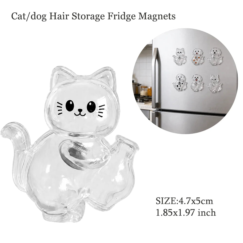 Cat Shaped Pet Hair Keepsake Keychain Charm Resin Dog Shaped Memorial Pendant Handmade DIY Pet Souvenir Keychain for Pet Lovers