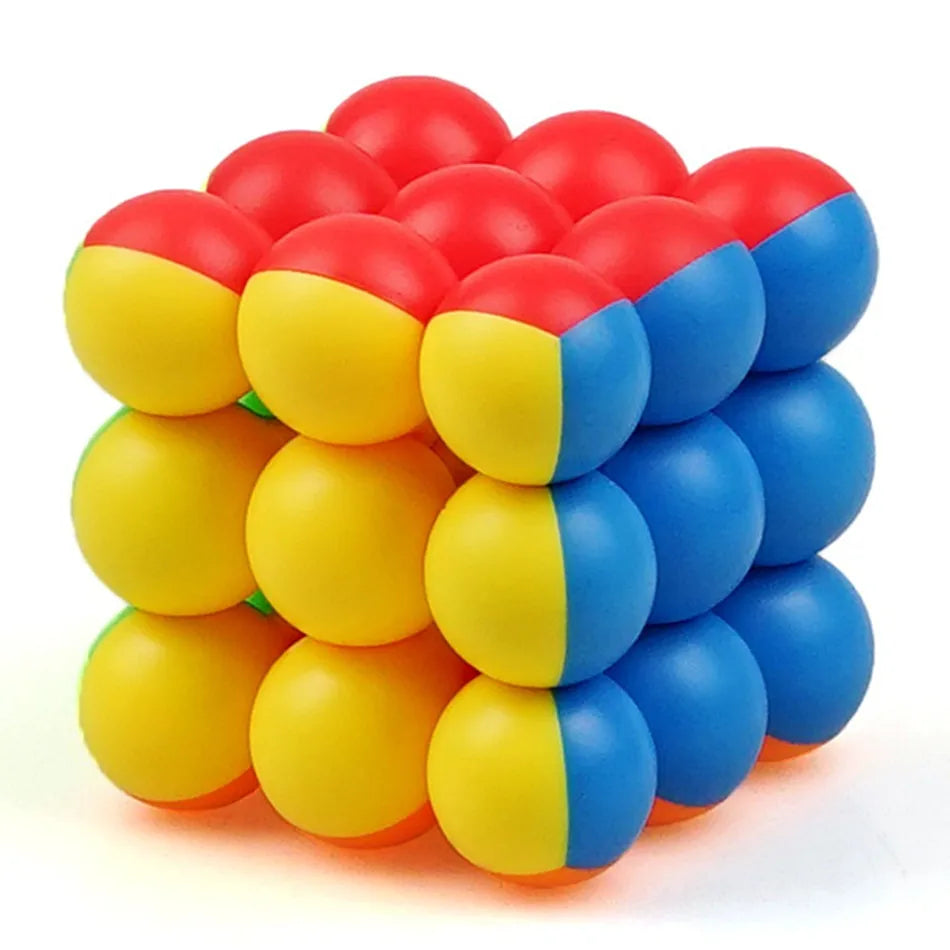YJ Ball Magic Cubes Professional 3x3x3 6CM Ball Magic Cubes Twist Puzzle Toys for Children Gift Educational Toy