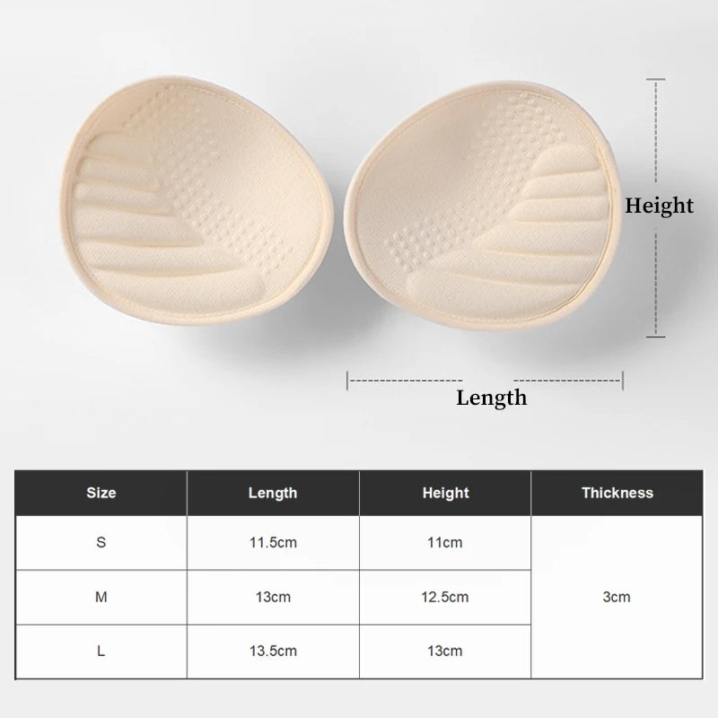 Push Up Bra Inserts Thick Breast Lift Enhancers Pads Reusable Cup Pad For Bikini Swimsuit Dress Jelly Bra Inserts