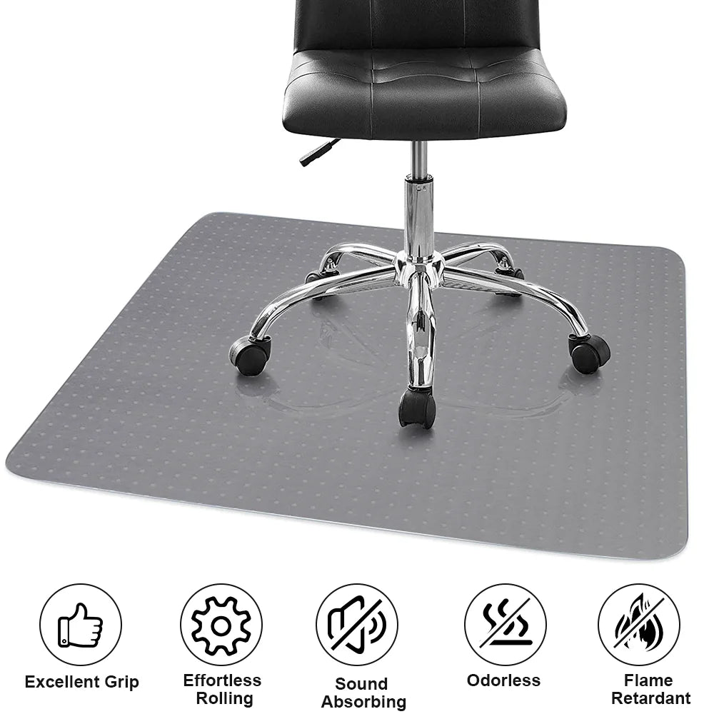 Chair Mat Carpet Floor Office Home Computer Work Vinyl PVC Plastic 1200 x 900mm