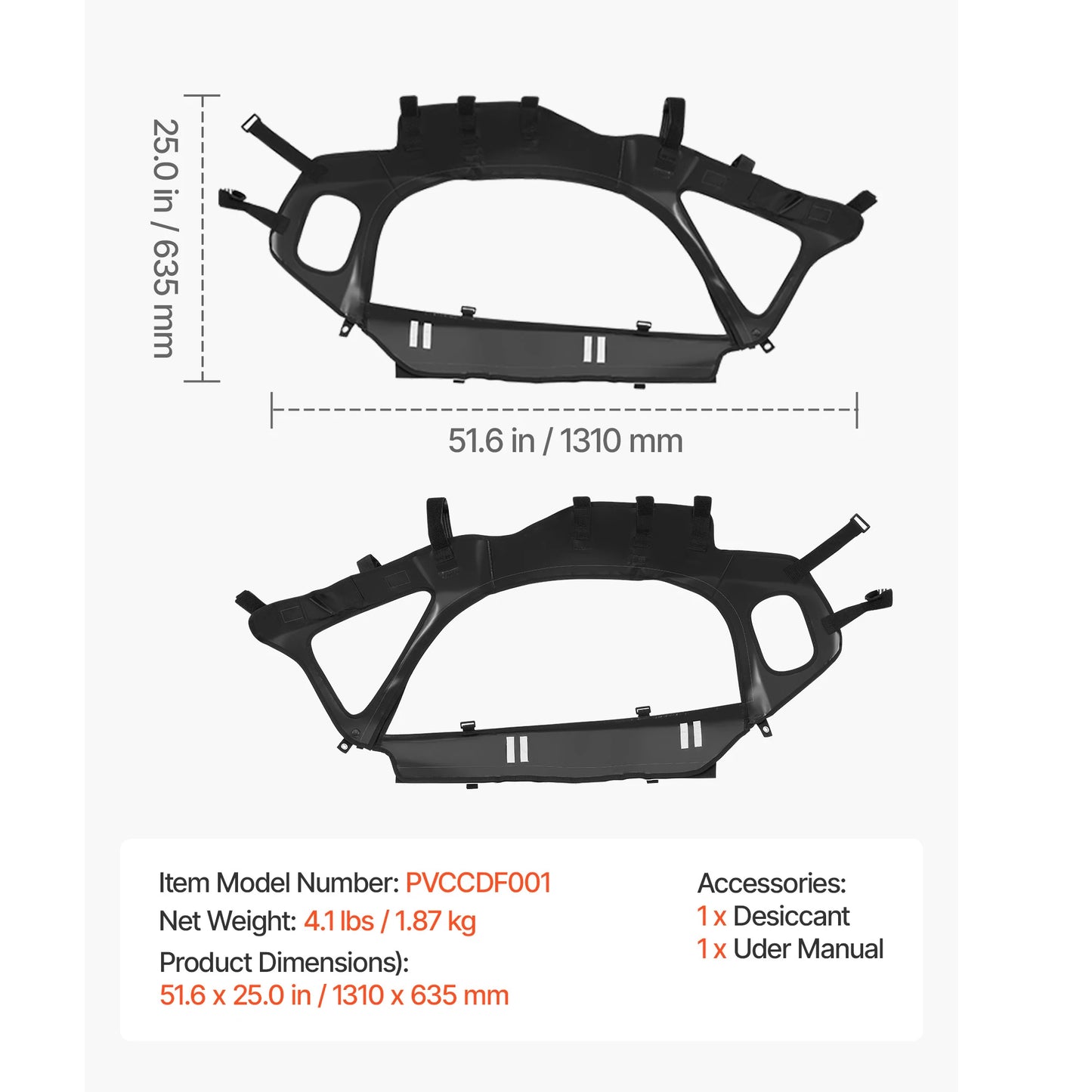 SucceBuy Cab Enclosure Upper Doors Compatible w/Polaris RZR PRO 2020-2024/Polaris RZR Turbo2022-2024 Soft Upper Doors Window Kit