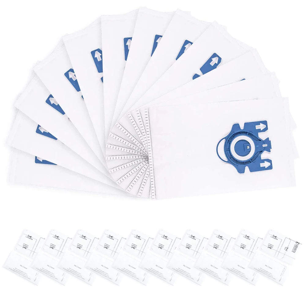 12x Vacuum Cleaner Bags For Miele FJM Hyclean 3D GN C2 C3 S2 S5 S8 S5211 S5210
