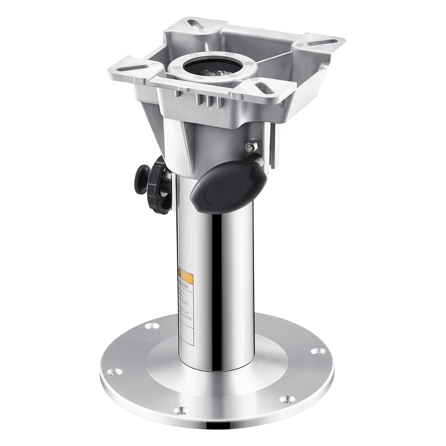 SucceBuy Boat Seat Pedestal, Aluminum Alloy Boat Chair Base with Locking Design, Waterproof & Rustproof Fit for Fishing &Boating