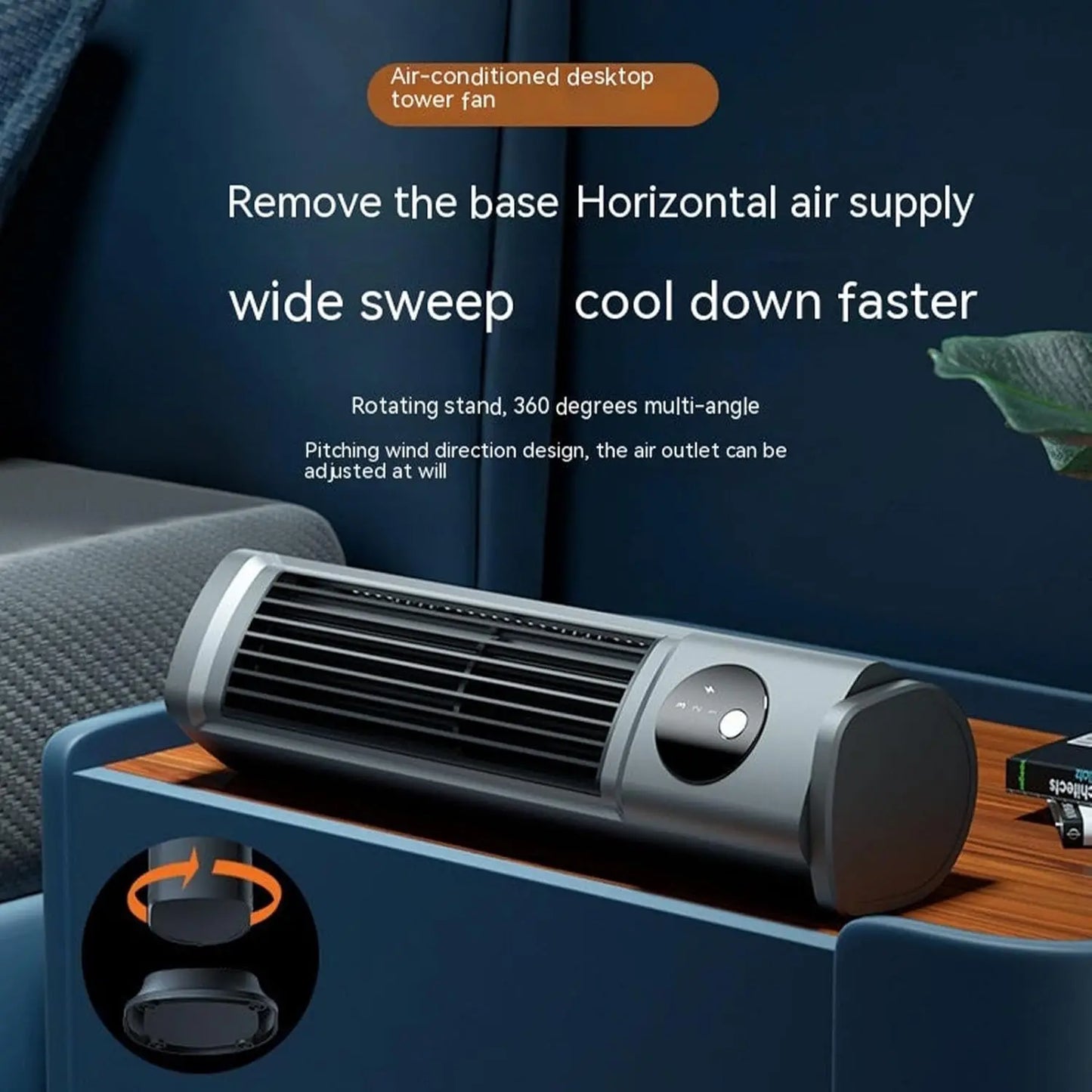 2024New Portable Air Conditioner for Fast Cooling,Ace Cooling Fan,Cooler Air Conditioner for Bedroom Office 3 Speeds,Quiet (3.0)