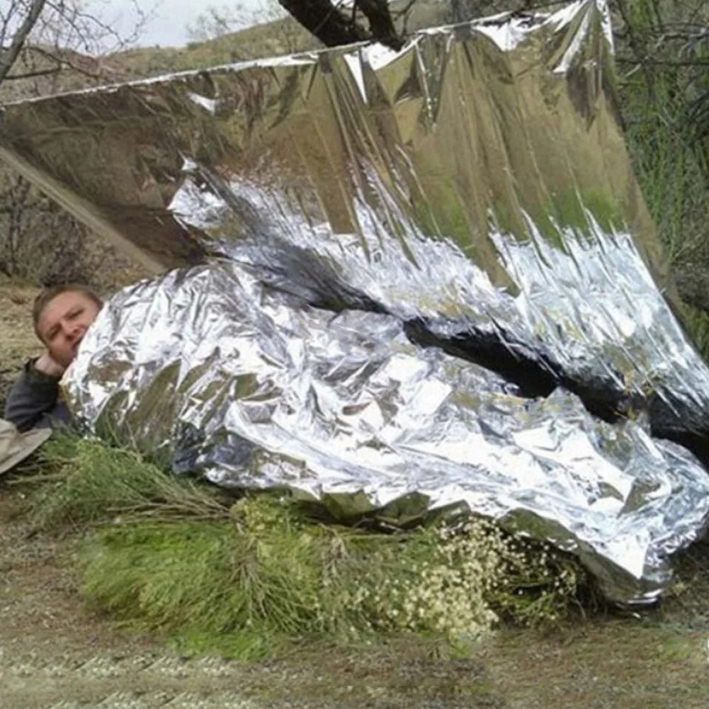 1-20pcs Emergency Mylar Thermal Blanket Foil Space Blanket Designed for NASA Body Warmer Outdoor First Aid Camping Hiking Travel