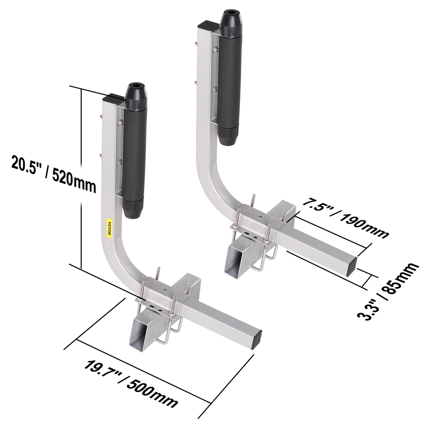 SucceBuy Boat Trailer Guide Adjustable Guide Poles 2 PCS Rustproof Galvanized Steel Trailer Guide for Ski Boat Sailboat Trailer
