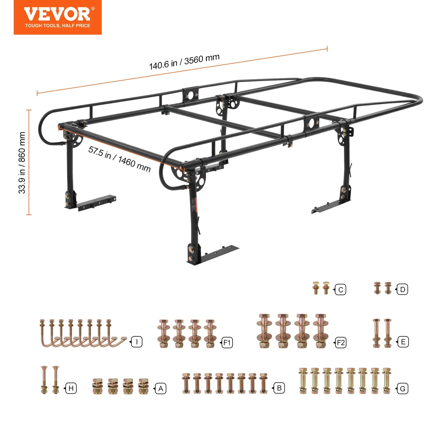 SucceBuy Truck Ladder Rack  1000 LBS / 454 KG Strong Capacity Truck Racks for Long or Heavy Cargo 43.3-63 inch for Kayak  Ladder