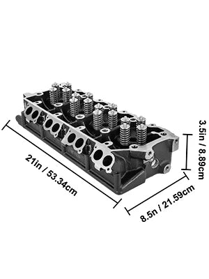 SucceBuyCylinder Head Assembled Engine Cylinder Head Assembly Replacement 6.4L Cast Iron Cylinder Head Fit for 08-10 Ford F250