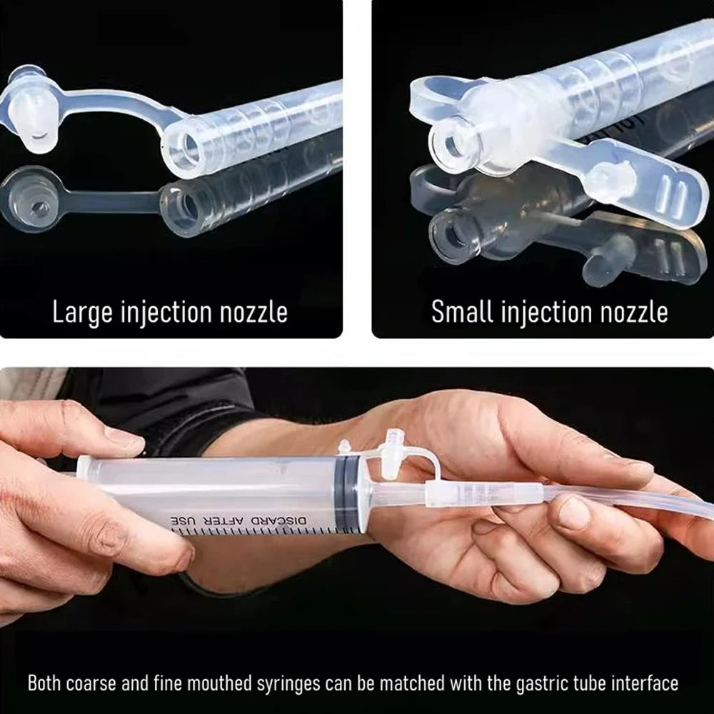 1/10Pcs 120cm Medical Disposable Nasogastric tube High Quality Silicone Stomach Gastric Tube Nasal Feeding Supplies