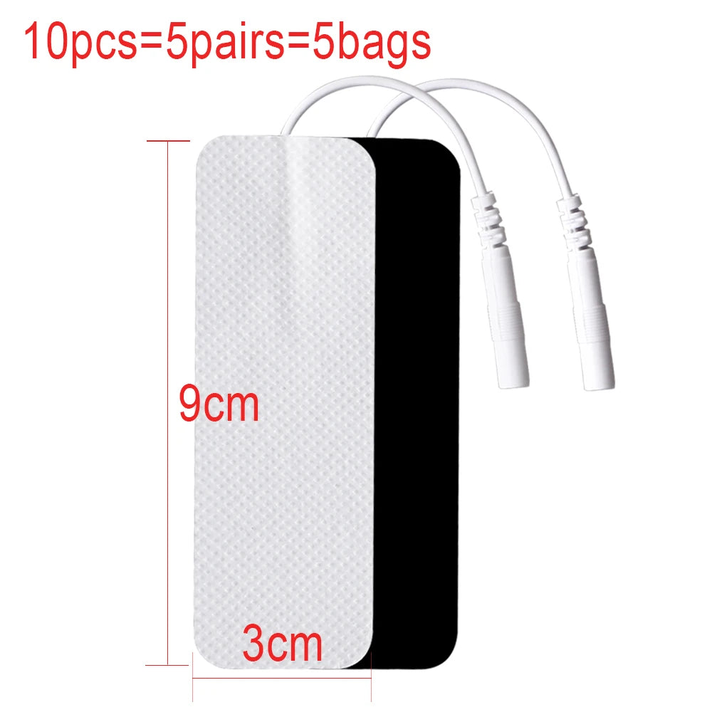 10/20pcs Tens Muscle Electrostimulator Patches EMS Body Massager Low  Frequency Therapy Pads Physiotherapy Electrodes