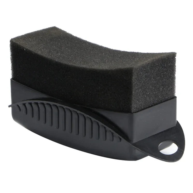 New Waxing Sponge Brush With Cover ABS Washing Cleaning Tire Contour Dressing Applicator Pads Detail Accessories