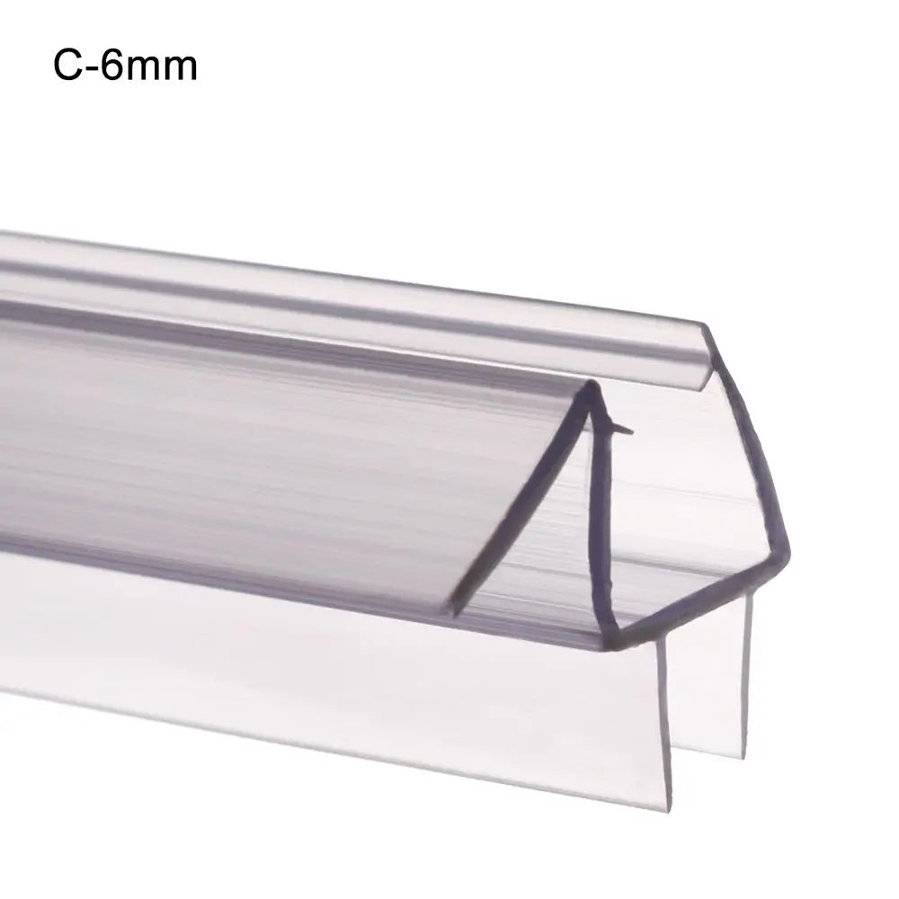 Bath Shower Screen Door Seal Strip Water Baffle 4 to 12mm Seal Gap Window Door Weatherstrip Glass Door Weatherstrip Hardware