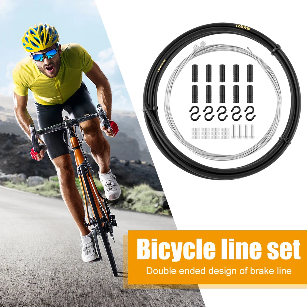 MUQZI MTB Road Bike Brake Cable Shift Line Set Universal Transmission Tube Cables Wire Bicycle Shift Gear Brake Cable Set