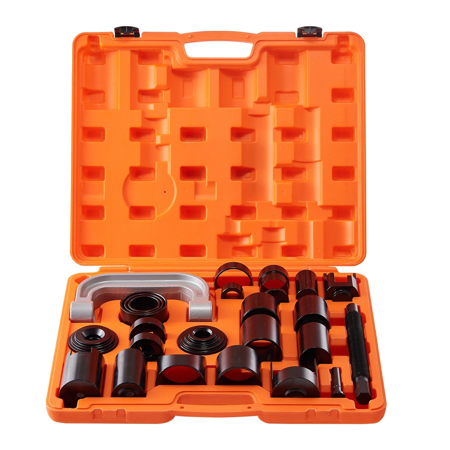SucceBuy 25/23/21/10 PCS Ball Joint Press Kit C-press Ball Joint Tools Steel Brake Anchor Pins Press and Removal Tools with Case
