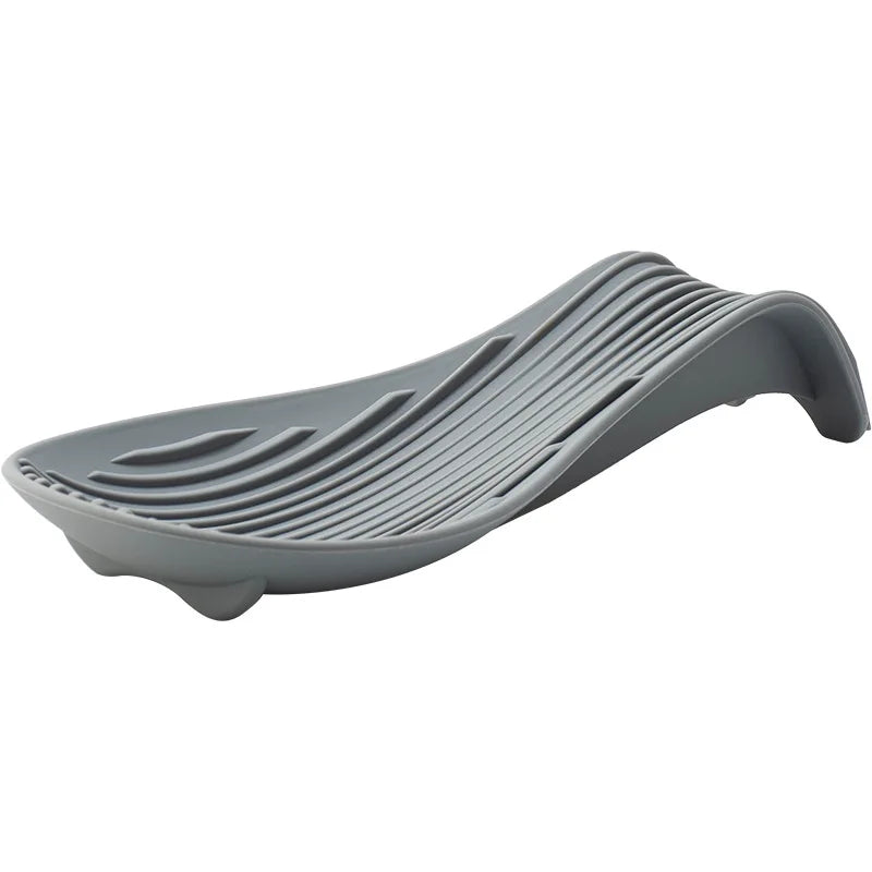 Silicone Kitchenware Tray, Kitchen Spatula, Soup Spoon, Silicone Spoon Holder, Household Thick Insulated Silicone Spoon Pad