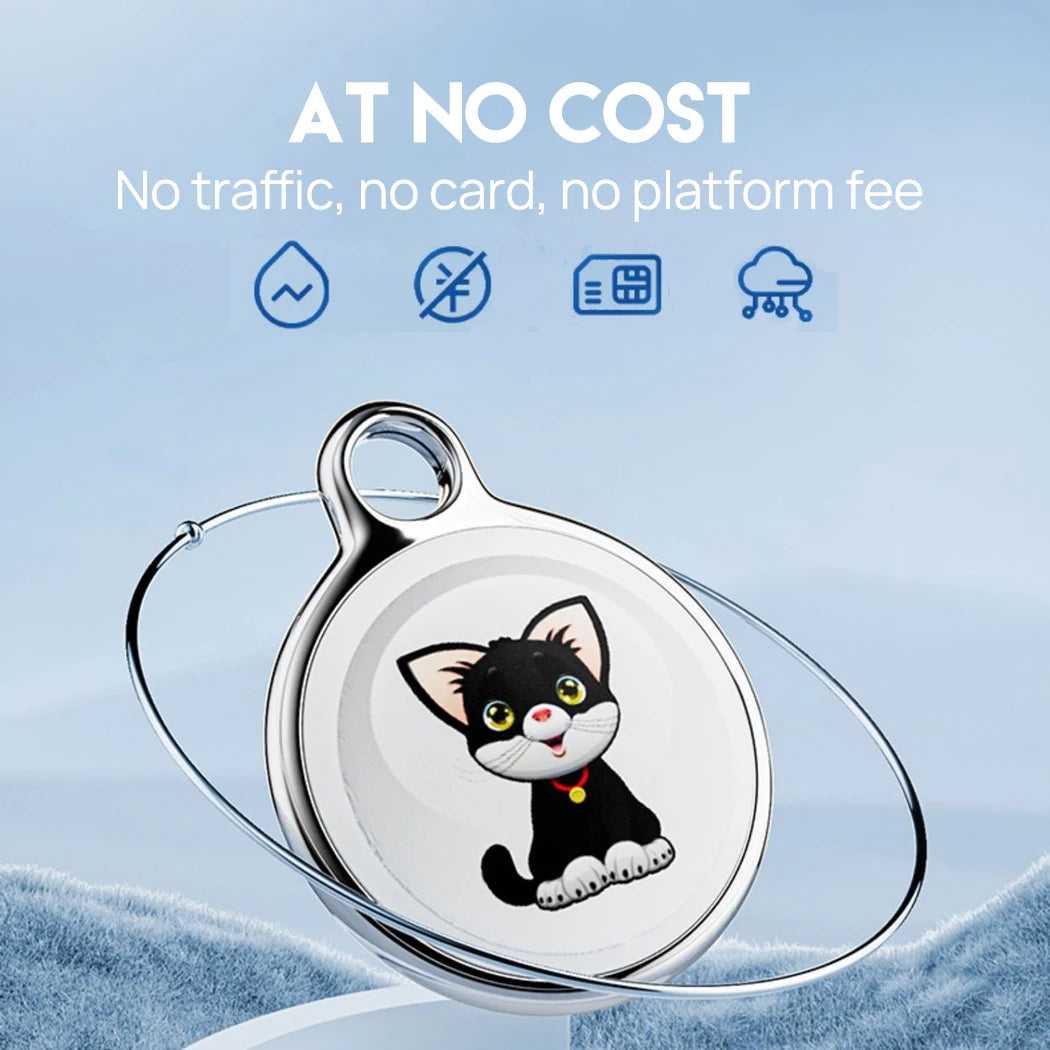 Mini Dog GPS Tracker Smart Pet Finder Locator Key Waterproof Tracking Tracer - Compact Pet Tag for Animal Tracking