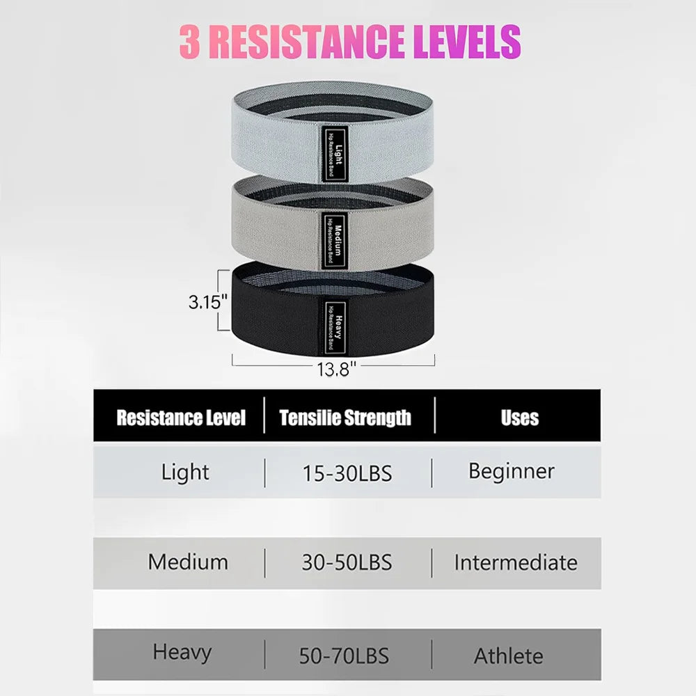 Crochet Gradient Color Resistance Band Deep Squat Buttocks Shaping Men and Women Single Training Ring Fitness Elastic Band