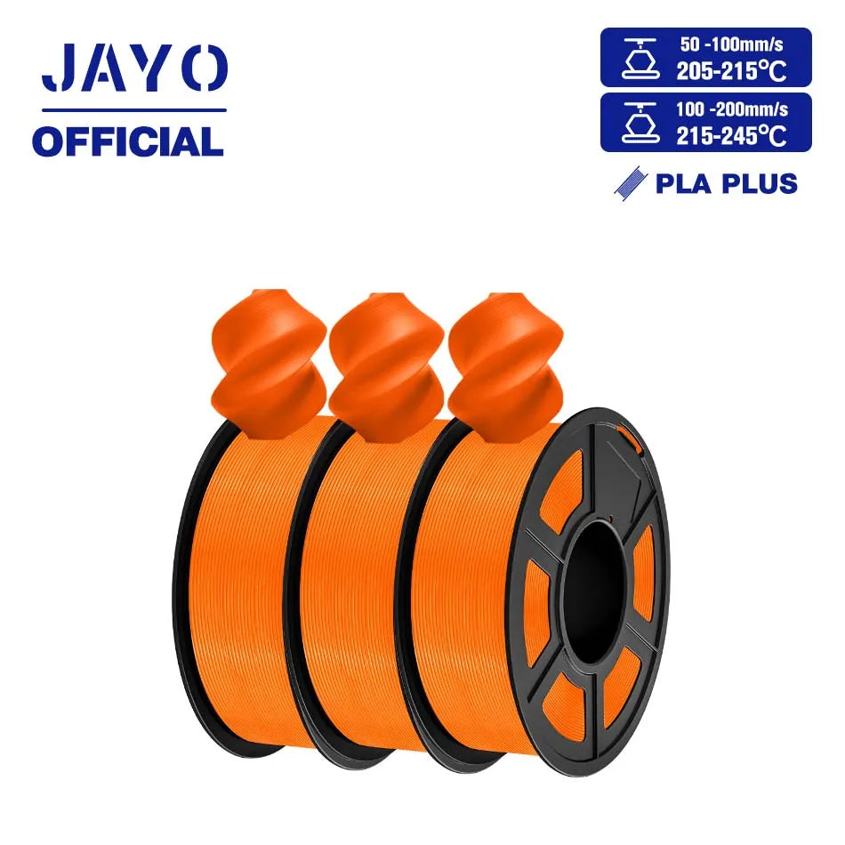 JAYO PLA+ 3D Filament PLA Plus 3D Printer Filament Neatly Wound PLA 1.75mm For FDM 3D Printers High Toughness Materials