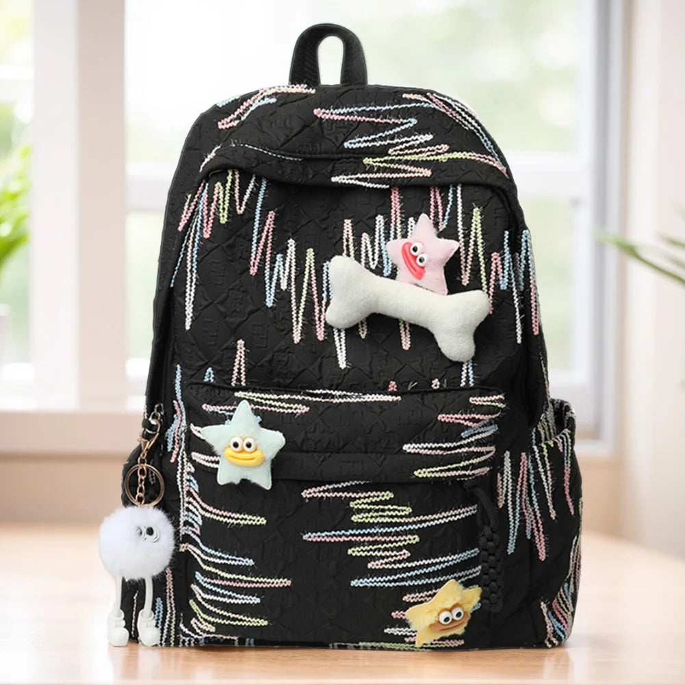 Classic Women Backpack Backpack Large Capacity School Bag with Zipper Laptop Backpack Travel Rucksack for Teen Girls Women