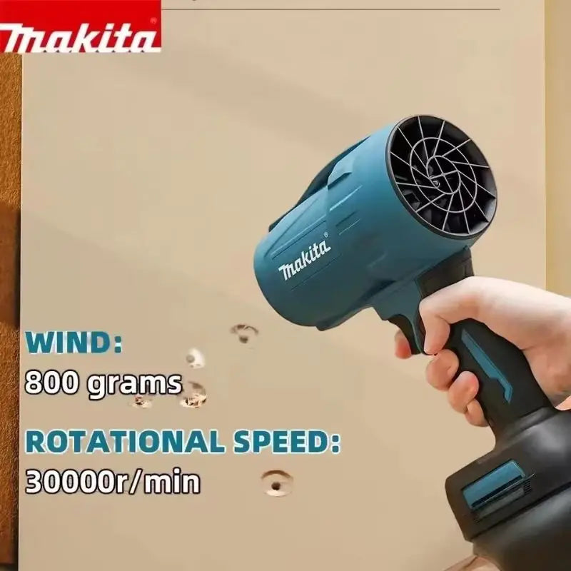 Makita 18V Rechargeable Turbo Blower Hand‑held Air Blower for Vehicle Drying Dust Clearing Outdoor Working Power Tool