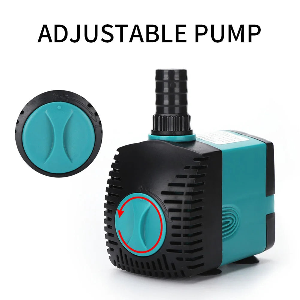 Aquarium Ultra Quiet Submersible Fountain Water Pump Fish Pond Side Suction Pump Filter Fish Wear Resistant Gadget