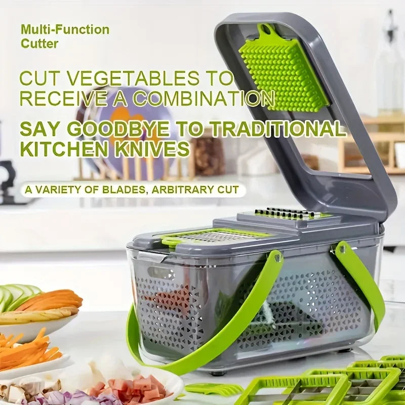 22-in-1 Multifunctional Vegetable Chopper, Cutter Vegetable Dicer Slicer Cutter Mandoline Onion Chopper For Onion Potato