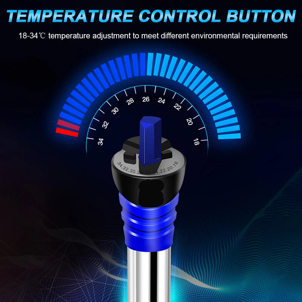 Fish Tank Heating Rod Thermostat Heater Rod 220V EU Plug Adjustable Temperature For Fish Tank Water Heating 50W/100W