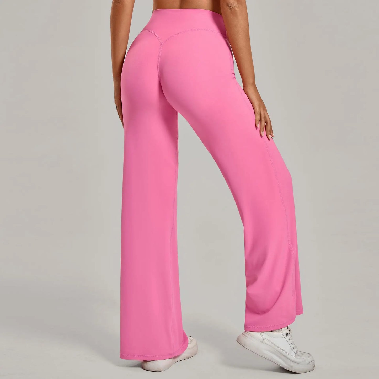 Women's Pilates Yoga Pants Sports Fitness Flared Peach Hip-lifting Leggings Outdoor Workout Training Running Casual Trousers