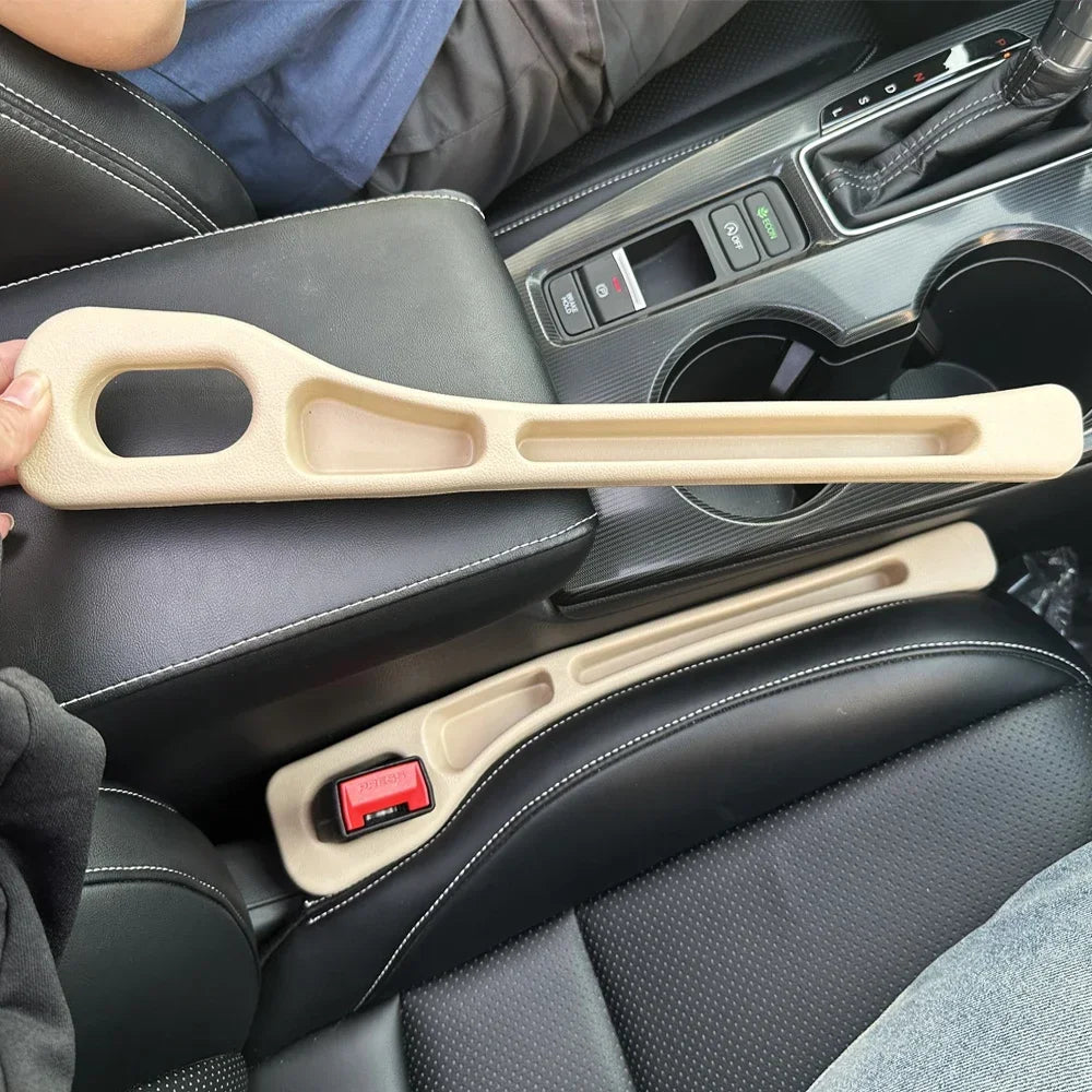 1 Pair Car Seat Gap Filler Leak Proof Crevice Storage Organizer Universal Fit Between Seats Console Auto Interior Accessories