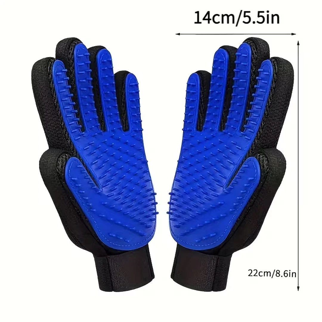 Silicone Pet Grooming Gloves Cats Hair Brush and Comb Gloves to Bathe Dogs Cleaning Hair Removal for Dog Animal Use Supplies