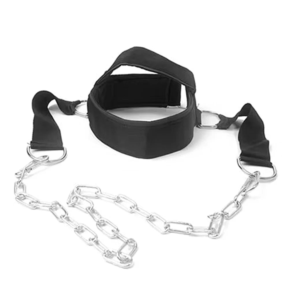 1-5PCS Head Neck Lifting Strap Head Neck Training With Chain Adjustable Head Harness Neck Trainer For Home Gym Bodybuilding New
