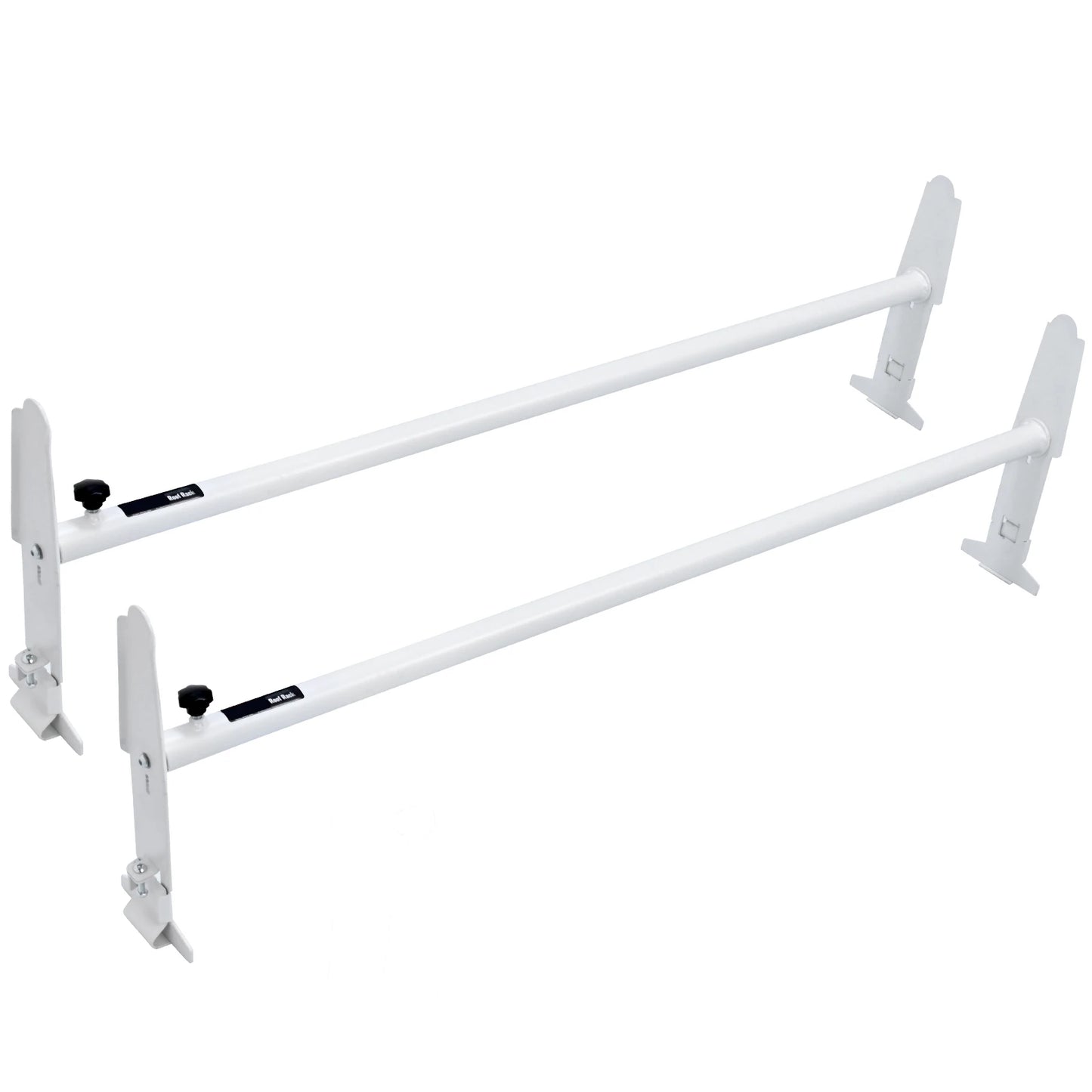 SucceBuy Van Roof Ladder Rack Alloy Steel Ladder Racks 500lb Capacity Roof Rack Compatible with Full-size Vans with Rain Gutter