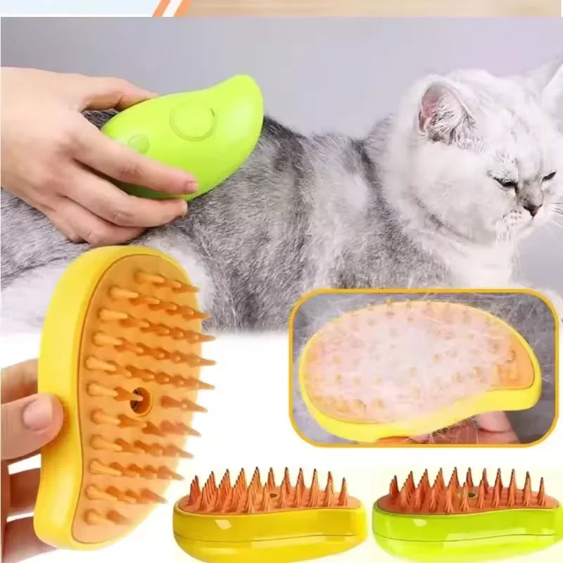 3in1 Electric Sprays Massage Combs Cat Dog Steamy Brush Steam Brush Electric Sprayer for Massage Pet Grooming Tool Shedding