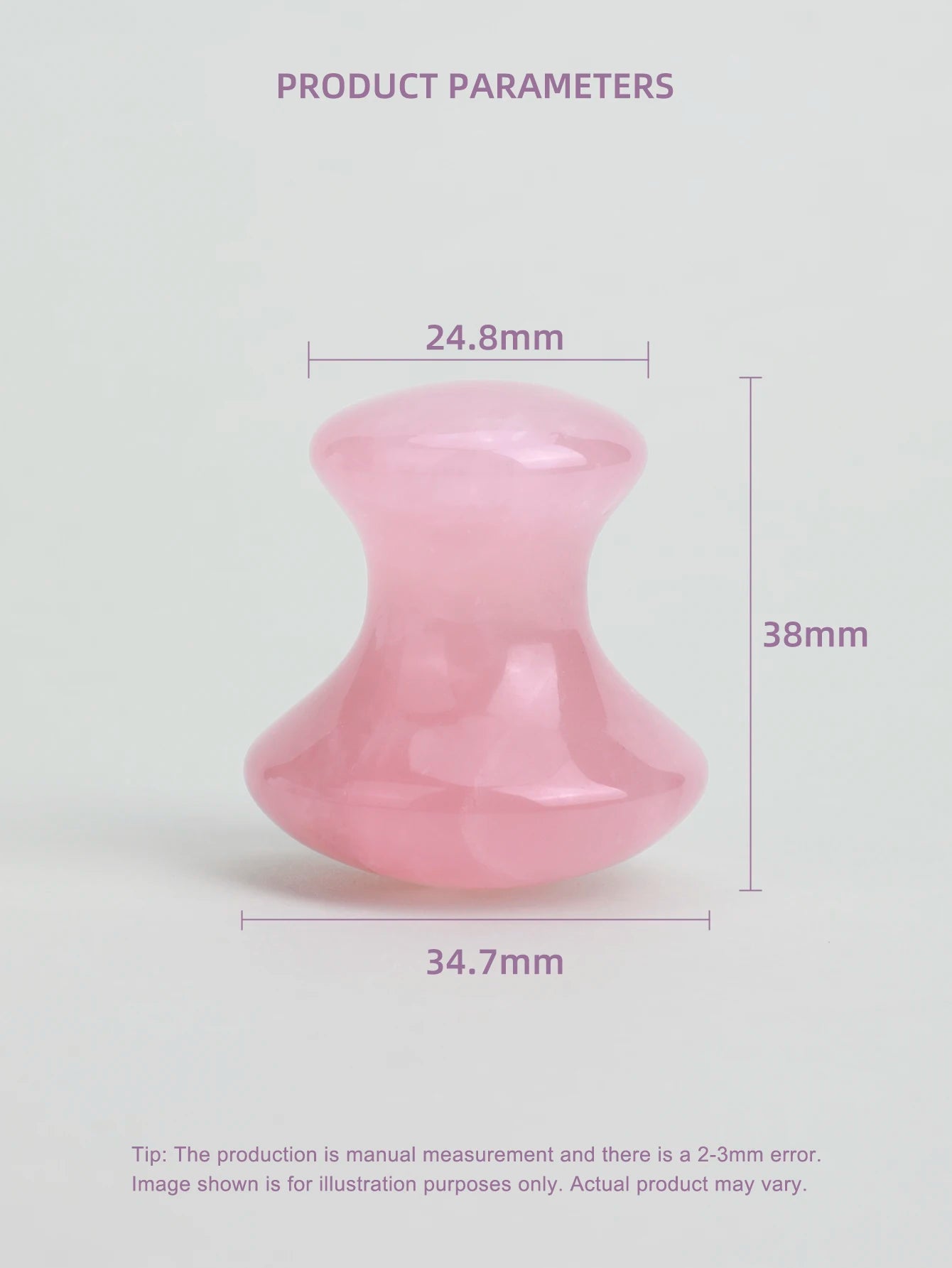 1PC Natural Rose Quartz Mushroom Shape Face Massager Jade Facial Roller Beauty Massage Eye Neck Health Skin Care Guasha Spa Tool
