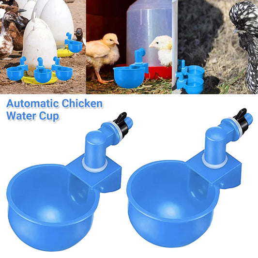 Poultry Chicken Automatic Drinker Cup Waterer Nipple Chook Bird Water Feed