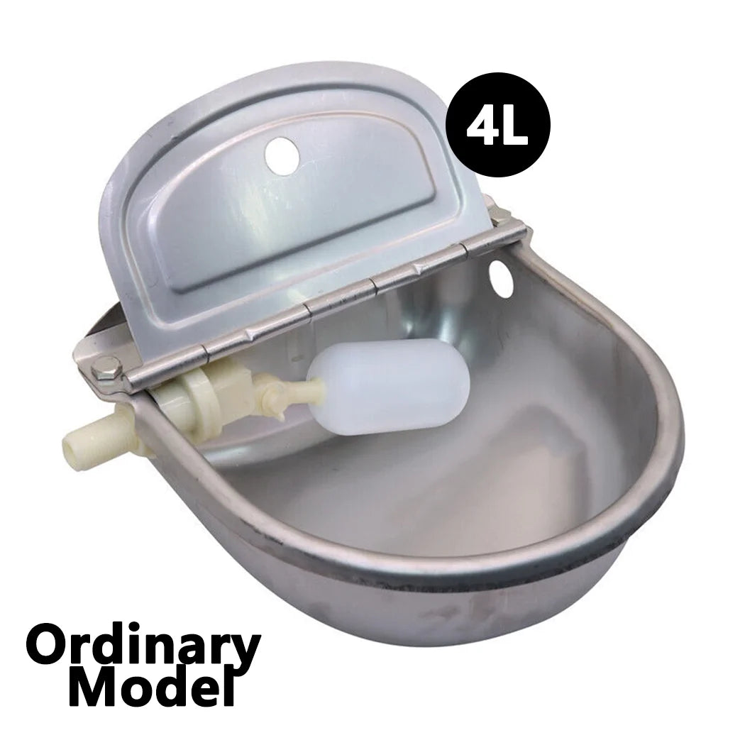 PORIYA Stainless Steel Cow Water Bowl With Pipe Auto Drinking For Dog Horse Chicken Auto Fill