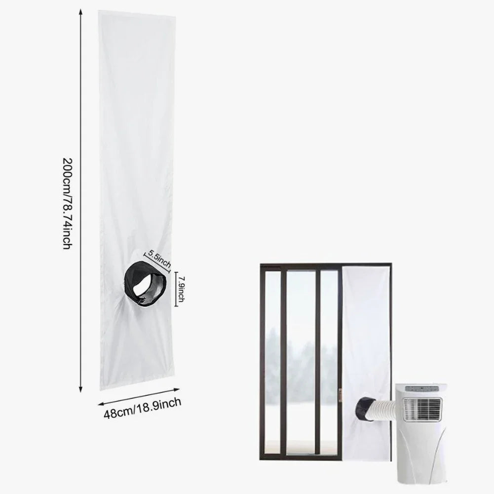 1PCS 200/300CM AirLock Window Seal For Portable Air Conditioner For Tumble Dryer Flexible Cloth Sealing Plate Window Seal