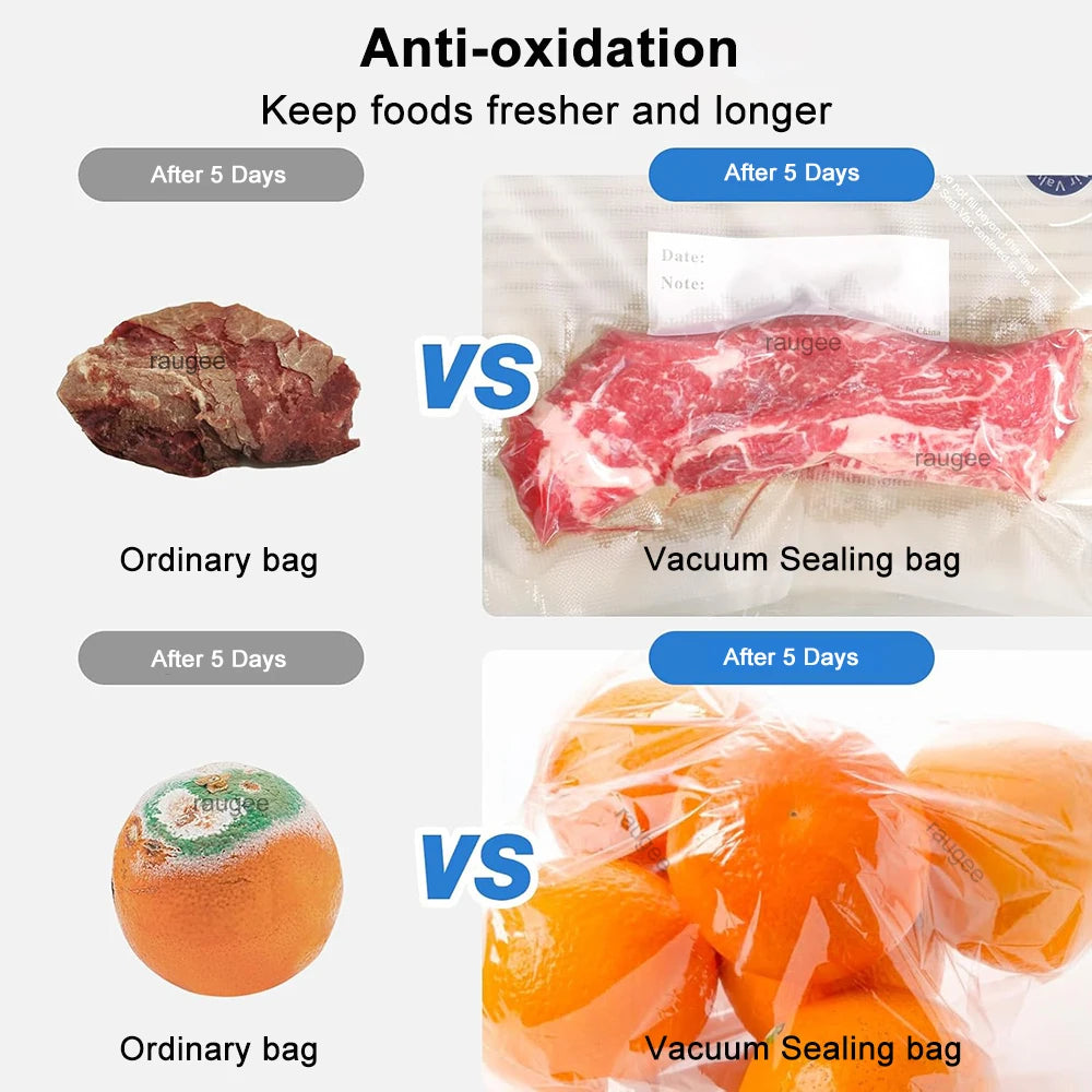 Food Vacuum Bags Reusable Vacuum Bags Small Large Size Vacuum Sealed Food Bags Food Storage Bag 10Pcs Vacuum Packaging Bags